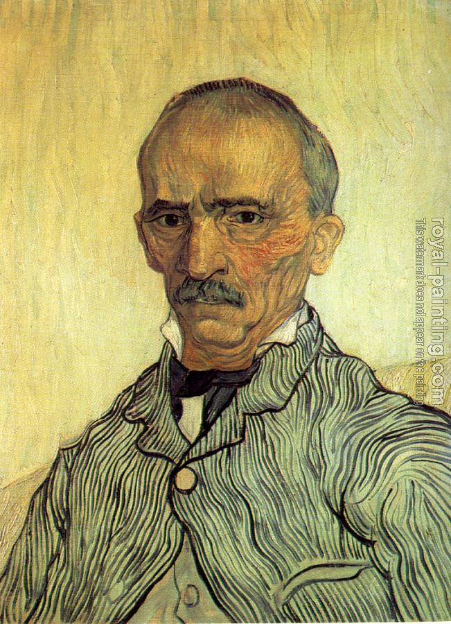 Vincent Van Gogh : Portrait of the Chief Orderly(Trabuc)